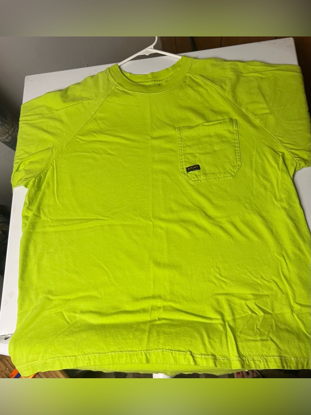 Ariat Men's High-Visibility Lime Pocket Tee